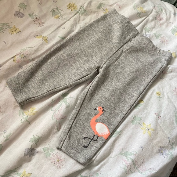 3/$12  - Carters Flamingo Pants 6M - Picture 2 of 4